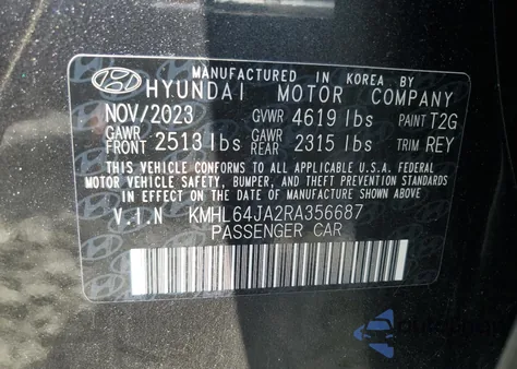 2024 Hyundai Sonata Sel z USA, uszkodzony, nr VIN KMHL64JA2RA356687